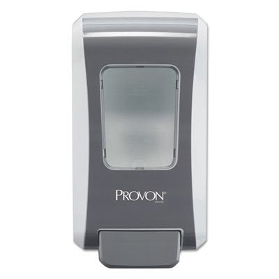 Provon FMX-20 Push-Style Dispenser, White/Gray, for 2000 mL - Product Imagery