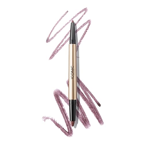 ICONIC LONDON Smokey Eye Dual Ended Eyeliner | Water Resistant – Spiced Plum, Cruelty Free, Vegan