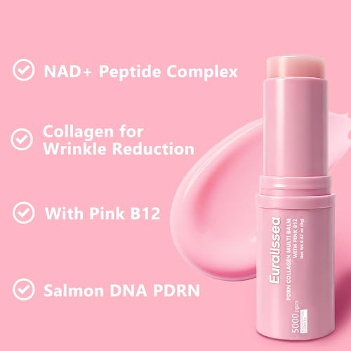 PDRN Collagen Multi Balm Stick & Eye Patches Set, Pink B12 & - Product Imagery