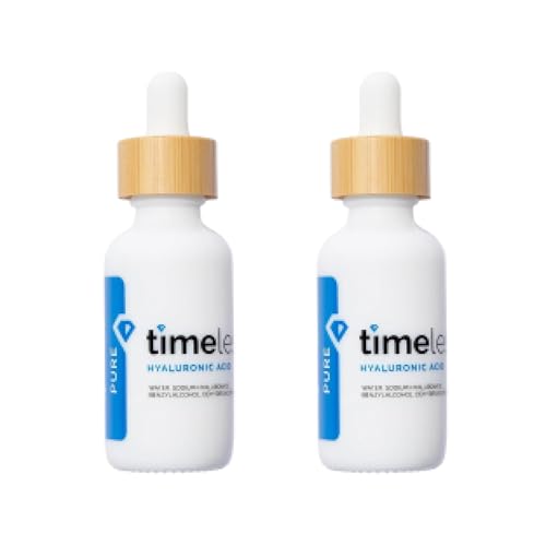 Timeless Skin Care Timeless Hyaluronic Acid 100% Pure Serum, Hydrating, 2 fl oz, 2 Pack – Unscented