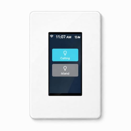 LANBON L9 1- or 2-Load LCD Smart Light Switch, Radar-Activated Screen & Auto Light, Custom Names/Icons, Smart Living App