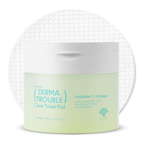 Derma Trouble Clear Toner Pads, 60ct, LHA, PHA, Salicylic - Product Imagery