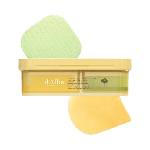 d'alba Piedmont Double Quick Liposome Serum Mask Pad, 70 Gel+30 - Product Imagery