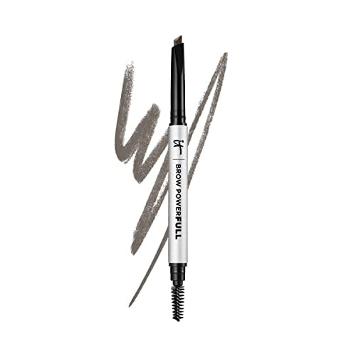IT Cosmetics Brow PowerFULL Volumizing Eyebrow Pencil - Universal Taupe – Universal Taupe (triangular tip), Natural