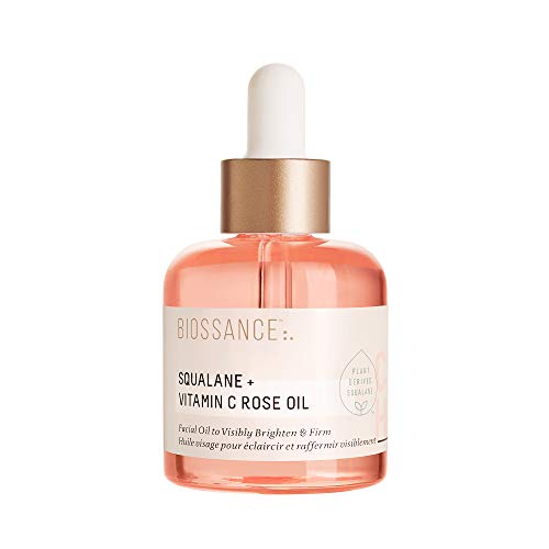 BIOSSANCE Squalane + Vitamin C Rose Advanced Facial Oil - - Product Imagery