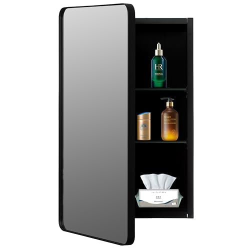 Basicwise Multi-Purpose Aluminum Bathroom Storage Medicine - Product Imagery