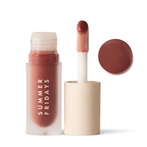 Summer Fridays Dream Lip Oil - Hydrating Tinted Lip Gloss Oil - Non-Sticky Formula with Skincare Benefits for Long-Lasti