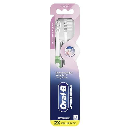 Oral-B Advanced Sensitive Toothbrushes, Extra Soft, 2 Count - Product Imagery