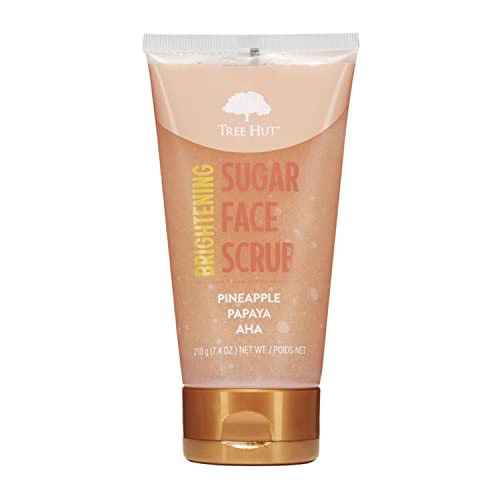 Tree Hut Pineapple & Papaya Brightening Face Scrub, 7.4 Fl Oz - Product Imagery