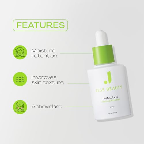 JESS BEAUTY | PHAbulous Exfoliating Serum | Gentle PHA Exfoliant - Product Imagery