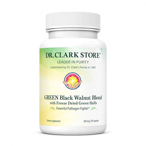 Dr Clark Store Green Black Walnut Blend 360mg 50 Gelatin - Product Imagery