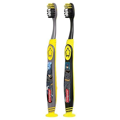 Colgate Batman Toothbrush for Children with Suction Cup, Kids 5+ - Product Imagery