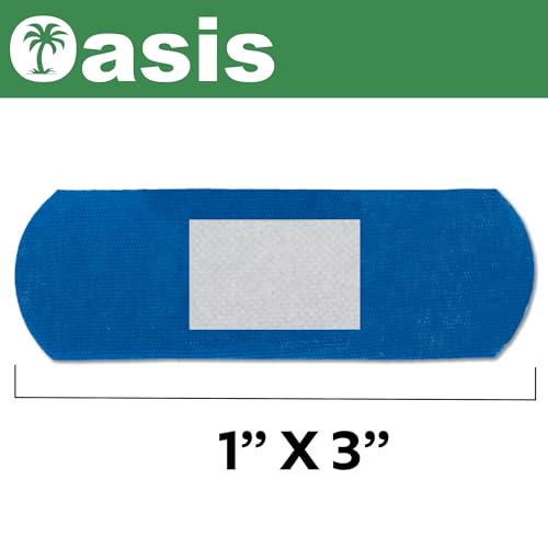 VHOB Food Service Adhesive Bandages, 1" x 3", Blue, Fabric, - Product Imagery