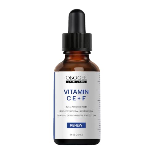 OBOGEE Advanced C E Ferulic Serum, Full Vitamin C Face Serum Anti Aging Skin Care | Enhance Skin Radiance Reduce Fine Li