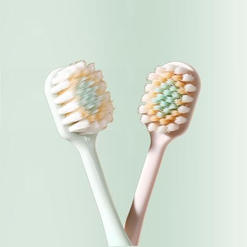 Ultra-Soft Toothbrushes, Thin Wide Head, 3-Layer Tapered - Product Imagery