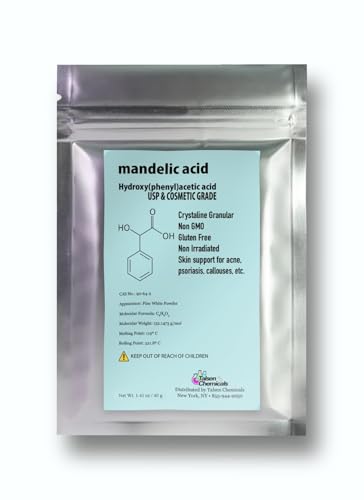 Mandelic Acid Powder 99.9% Purity, Cosmetic Grade DIY Skincare - Product Imagery