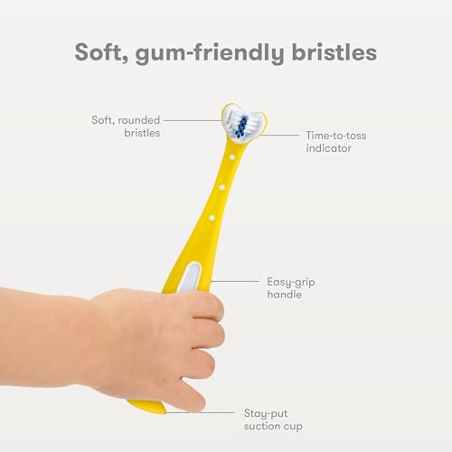 Frida Baby Triple-Angle Toothhugger Toddler Toothbrush, 2 Years - Product Imagery