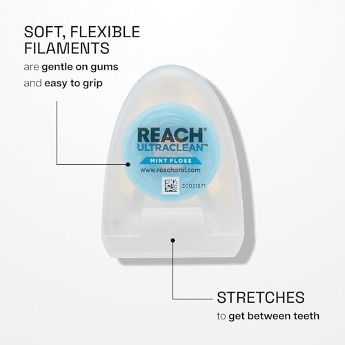 REACH Ultraclean Dental Floss, Oral Care, Mint-Flavored, 1 Count - Product Imagery