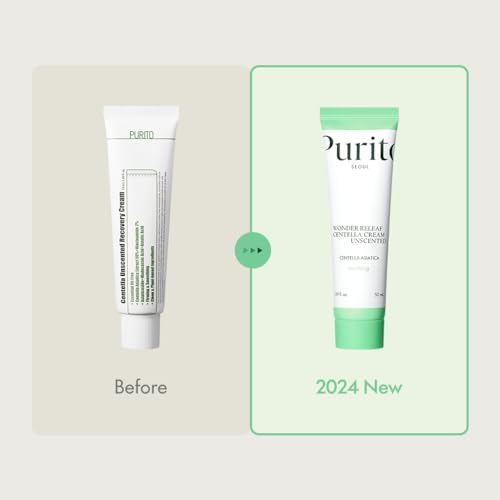 PURITO Centella Unscented Cream for Sensitive Skin, 1.70 fl.oz - Product Imagery