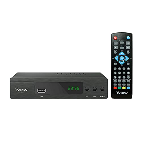 iView 3300STB ATSC Converter Box with Recording, Media Player, Built-in Digital Clock, Analog to Digital, QAM Tuner, HDM