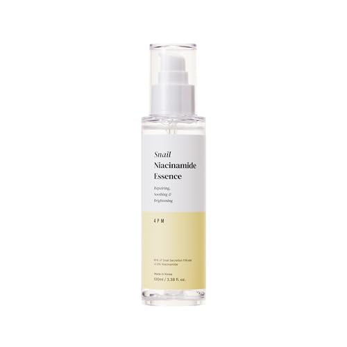 4PM Snail Niacinamide Essence (3.38 fl. oz), Snail Secretion - Product Imagery
