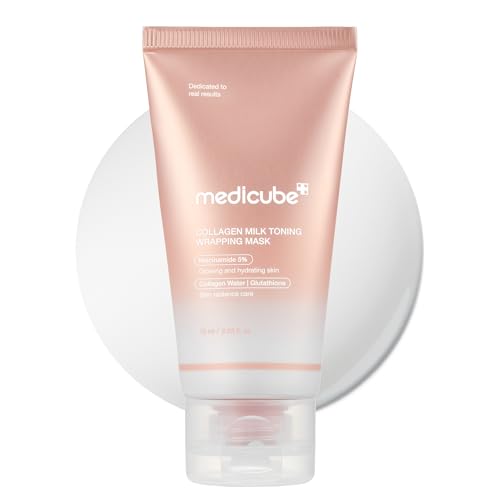medicube Wrapping Mask Collagen Glazed Milky Glow - Daytime Peel - Product Imagery