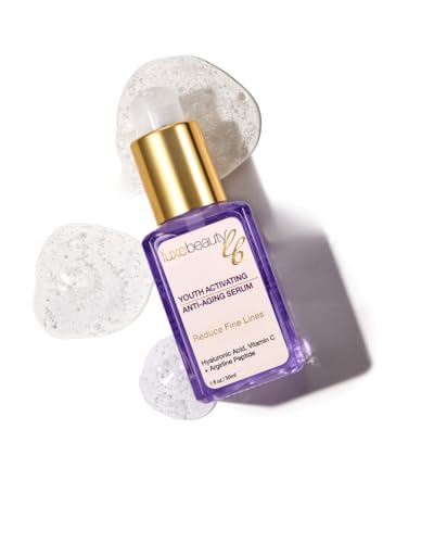 LUXELOTION Luxe Beauty Serum Anti-Aging Youth Activating – Antioxidant, GMO Free, Gluten Free, Microplastic Free, Natura