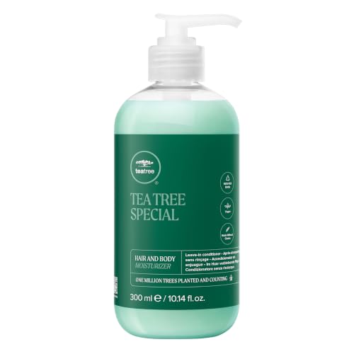 Tea Tree Hair and Body Moisturizer Leave-In Conditioner, Body Lotion, After-Shave Cream, For All Hair + Skin Types