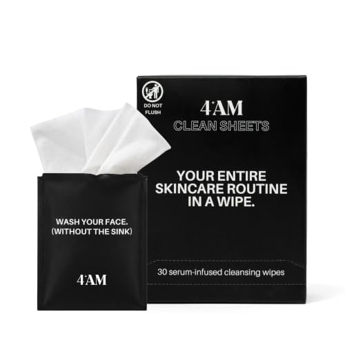 4AM Clean Sheets Hydrating Micellar Skincare Wipes for Face, No - Product Imagery