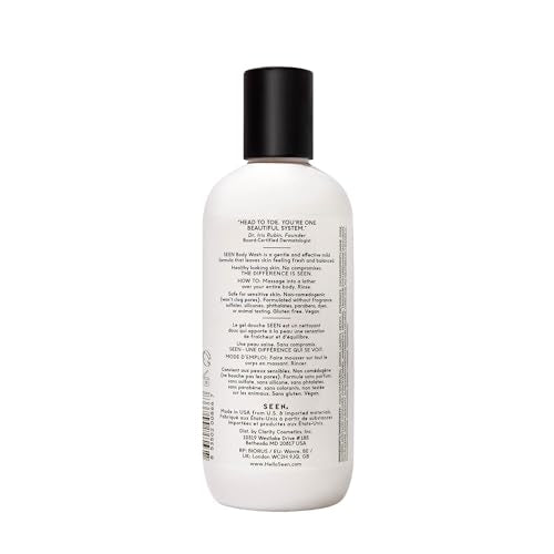 SEEN Body Wash, Fragrance Free - Non-Comedogenic & - Product Imagery
