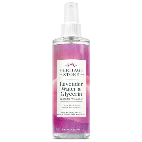 HERITAGE STORE Lavender Flower Water & Glycerine Benefits Skin, - Product Imagery