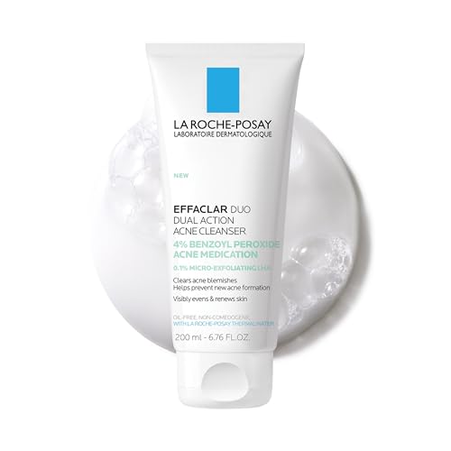 La Roche-Posay Effaclar Dual 4% Benzoyl Peroxide Acne Face Wash - Product Imagery