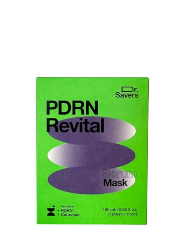 Dr. Savers PDRN Revital Face Serum Mask, Korean Skincare, 0.60 - Product Imagery