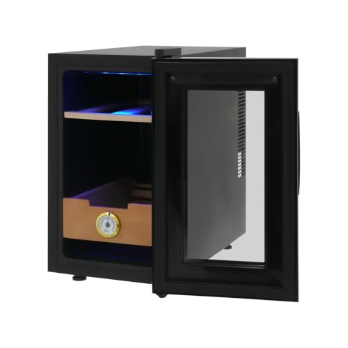 23L Cigar Humidor Cabinet, 150 Count Electric Thermostatic Cigar - Product Imagery