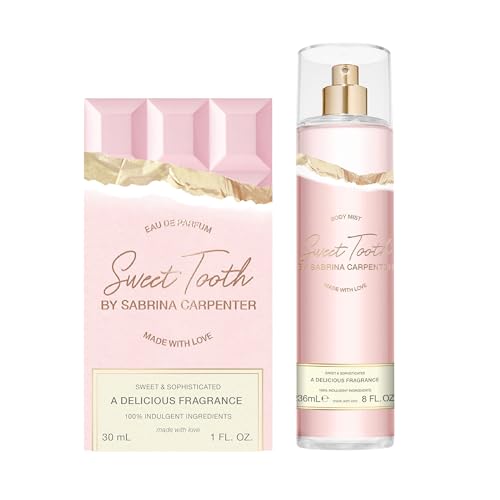 SCENT BEAUTY Sabrina Carpenter Eau de Parfum & Body Spray Bundle - Sweet Tooth - 1 fl oz & 8 fl oz – Sweet