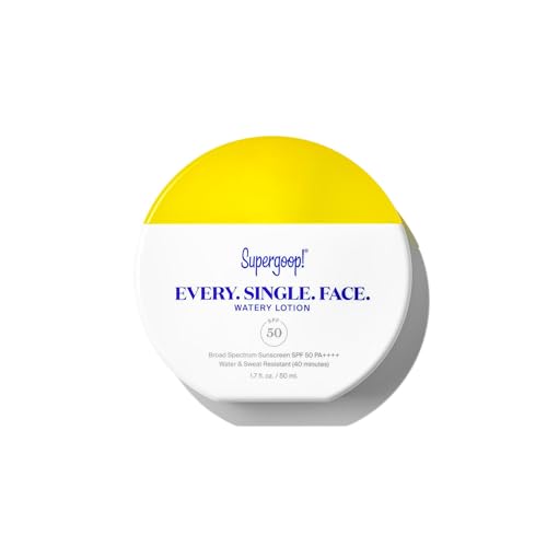 Supergoop! Every. Single. Face. Watery Lotion, SPF 50 PA++++ – Unscented
