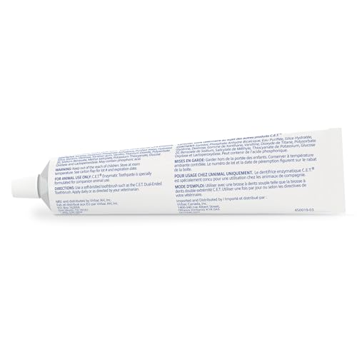 C.E.T. Enzymatic Toothpaste for Dogs and Cats, Vanilla Mint, - Product Imagery