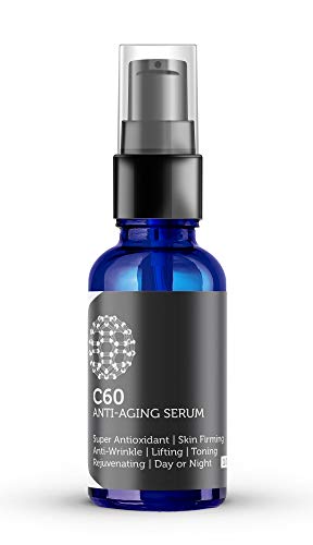 C60 Anti-Aging Face Serum 30ml with Hyaluronic Acid, Plant Stem - Product Imagery