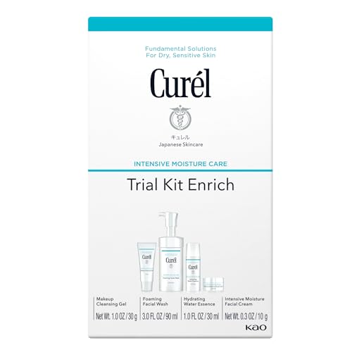 Curel Japanese Skin Care Trial Kit, with Ceramides, Travel Size - Product Imagery