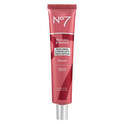No7 Restore & Renew Sculpting Face & Neck Serum, 2.5 Fl Oz - Product Imagery