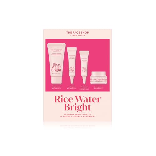 The Face Shop Rice Water Bright Travel Kit, Korean Skin Care Set - Product Imagery