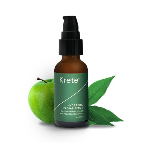 KRETE 30-Seconds Hydrating Facial Serum for Men - Helps with the Appearance of Aging, Wrinkles, Eye Bags, & Redness - Mo