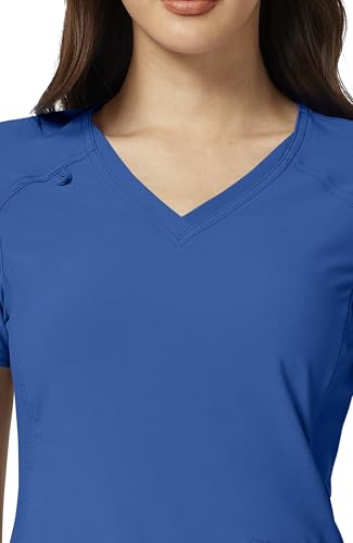 Cherokee Women's Medical Scrub Top Iflex V-Neck Knit Panel Top - Product Imagery