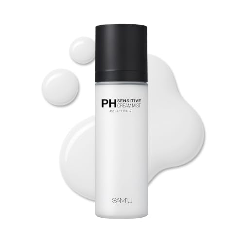 SAM'U PH Sensitive Cream Mist, Hydrating Soothing Face Mist, - Product Imagery