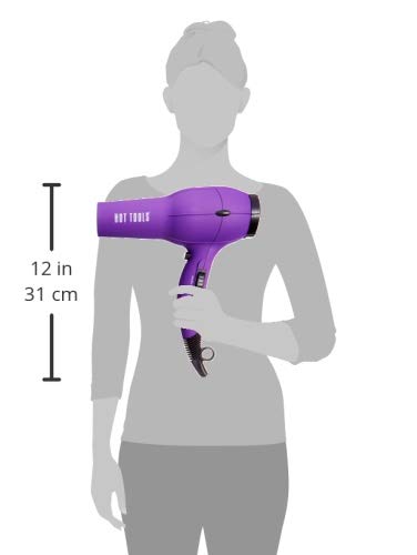 Purple Hot Tools Pro Artist 1875W Ionic Hair Dryer with ergonomic handle and multiple heat settings.
