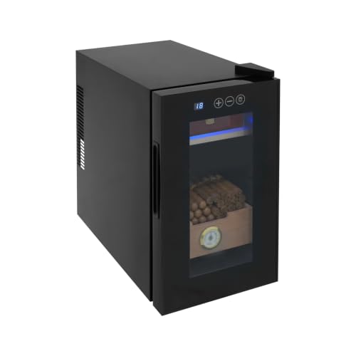 23L Cigar Humidor Cabinet, 150 Count Electric Thermostatic Cigar - Product Imagery