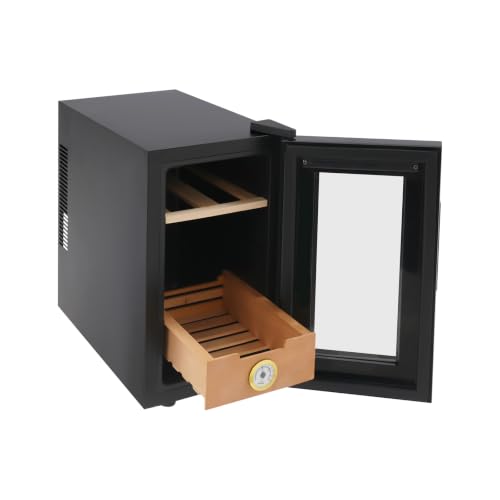 23L Cigar Humidor Cabinet, 150 Count Electric Thermostatic Cigar - Product Imagery