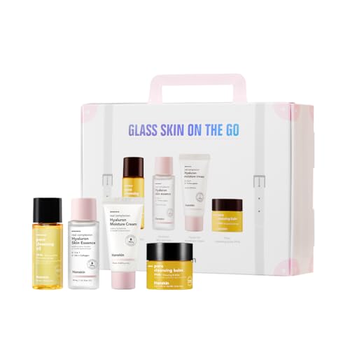 Hanskin Glass Skin On the Go Kit – Travel-Friendly Hydrating Set - Product Imagery