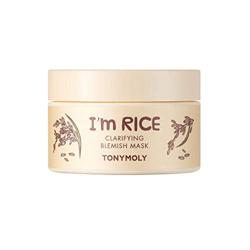 TONYMOLY I'm Rice Clarifying Blemish Kaolin Clay Mask, Face Pore - Product Imagery