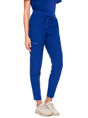 COZYFIT Scrubs for Women Set - Curved V-Neck Top & Jogger Pants - Product Imagery